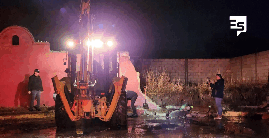 ATENCION A DERRUMBE DE BARDA PERIMETRAL POR ACUMULAMIENTO DE AGUA PLUVIAL EN PITAHAYAS
