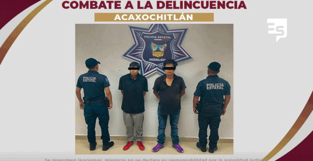Ladrones de autos mediante asaltos y “narquitos”, fueron detenidos en Acaxochitlán