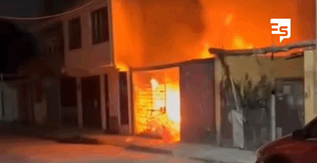 Bravo incendio consumió taller de costura y panadería