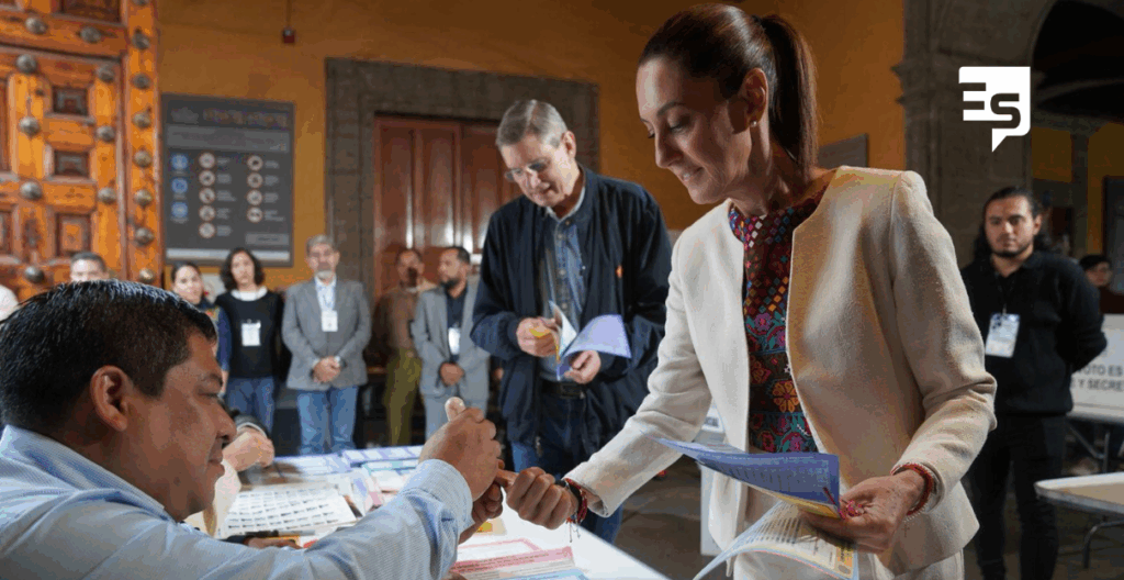 “Que viva la democracia”: presidenta Claudia Sheinbaum al participar en la primera elección del Poder Judicial