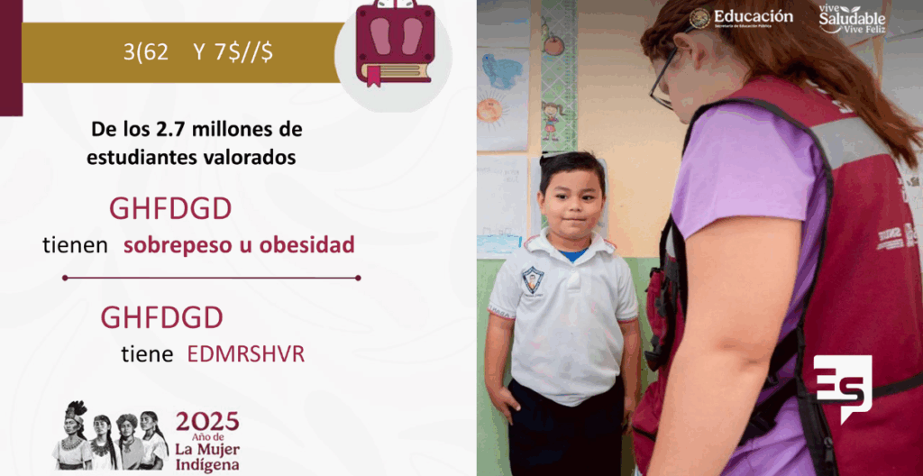 Al 80% valoración de salud de la totalidad de niños escolares en Hidalgo