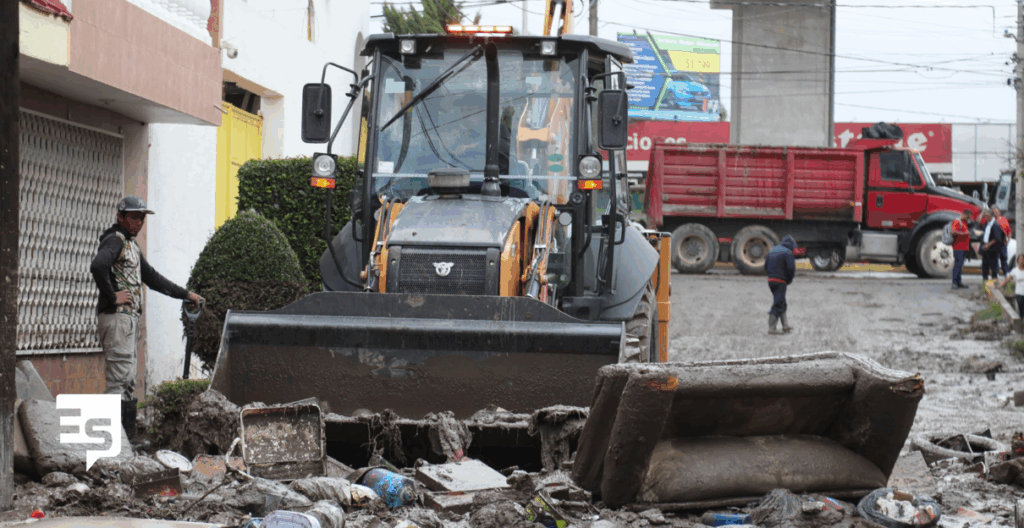 LASBOPES DE LIMPIEZA EN ZONAS DEVASTADAS POR LAS LLUVIAS EN PACHUCA