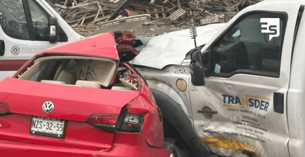 Fatal choque deja una persona sin vida por baches y velocidad